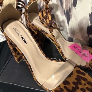 Fashion Nova Brown Leopard Heels